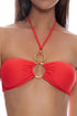 Luli Fama Inner Circle Drawstring Bandeau Top